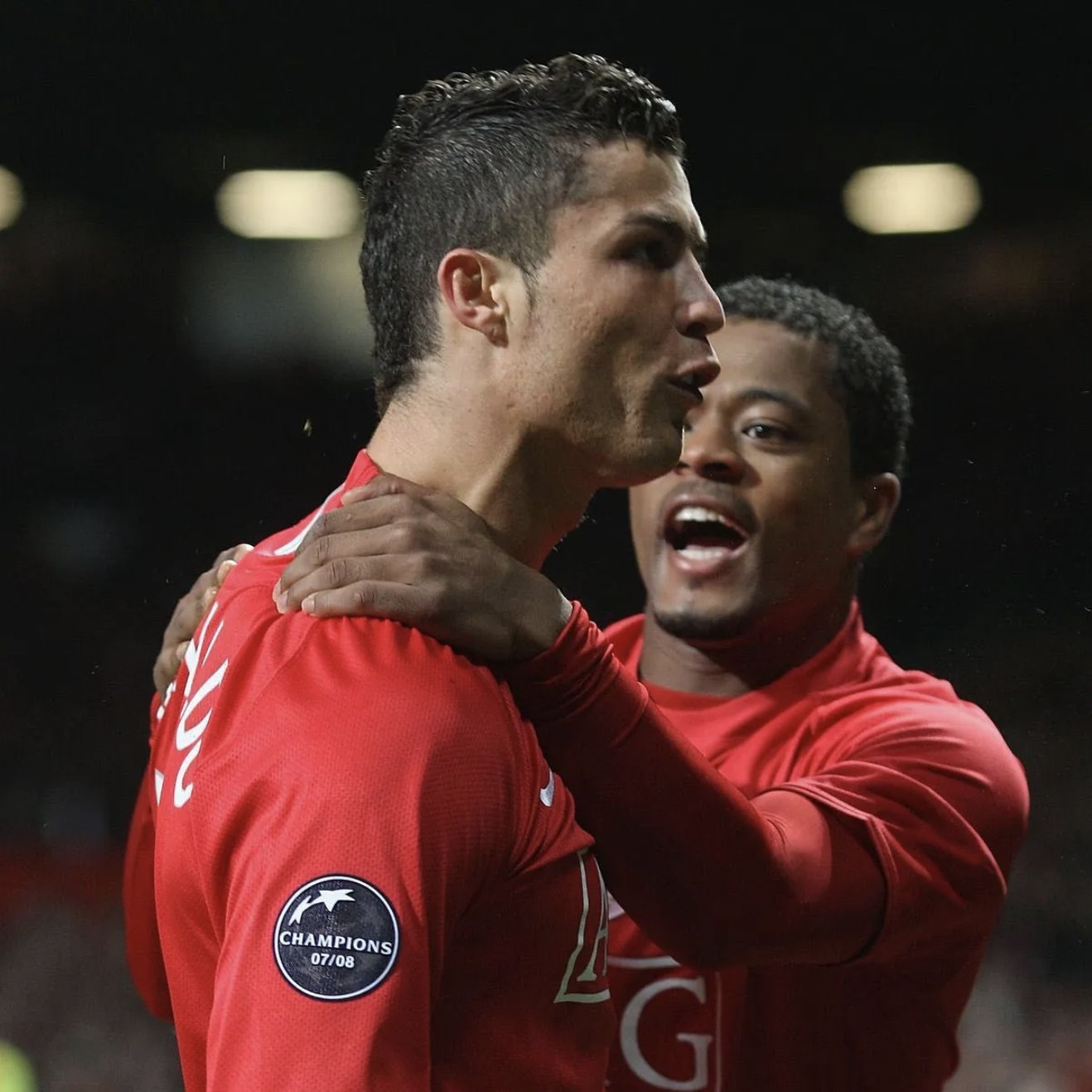 Cristiano Ronaldo of Manchester United juggles with the ball