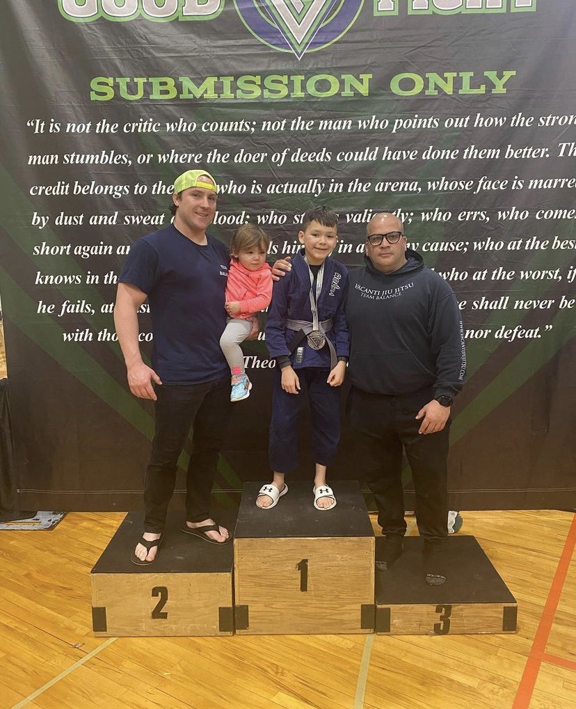 RFPope24's tweet photo. Good fight tourney coaching this young man, me and Skylar got some mat time and look she got on the podium! #bjj #jiujitsu #coach https://t.co/tCQVXmI49u