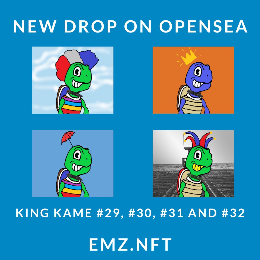 emznft's tweet photo. King Kame DROP in #OpenSea! Starting in .002 eth (polygon) Link in bio 
#nft #kingkame #nftcollection #NFTdrop #nfts #nftcommunity https://t.co/Xu8knZrWBC