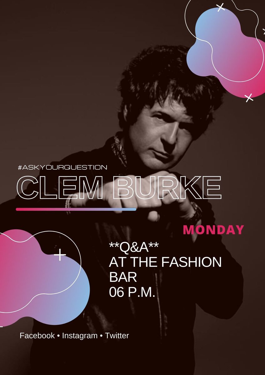 @clem_burke will be answering your questions on Monday evening, March 14, at 6PM EST. Post your questions here or tune in on Monday. More details to follow!
