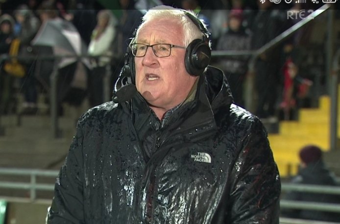 conorphotos's tweet photo. #mayokerry Pat Spillane drenched, surely there's a better option https://t.co/TbGIeaDF48