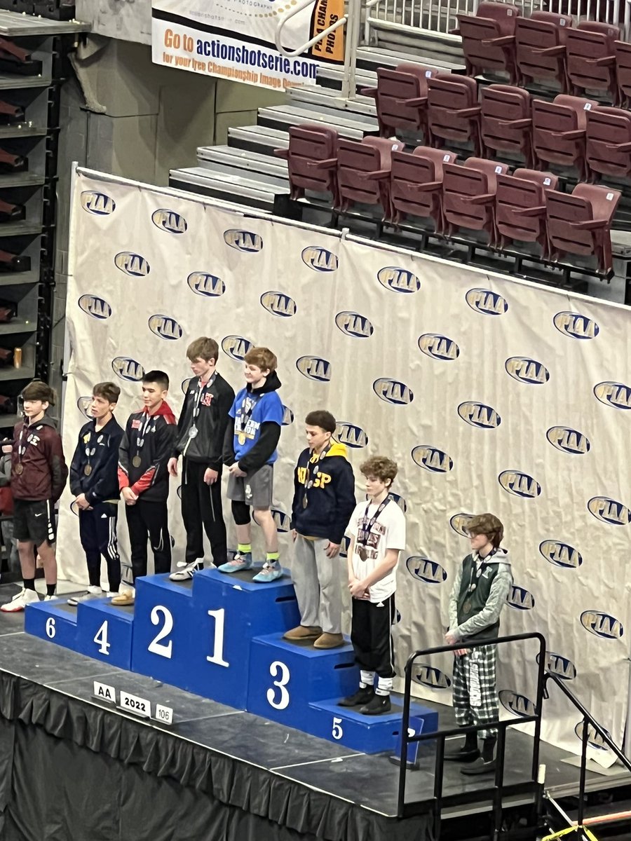 BurgettstownA's tweet photo. Your 5th place PIAA AA WRESTLER for 2022!   Parker Sentipal 💪🏻🥇Congratulations Parker👏🏻👏🏻 https://t.co/l1WACCxImE