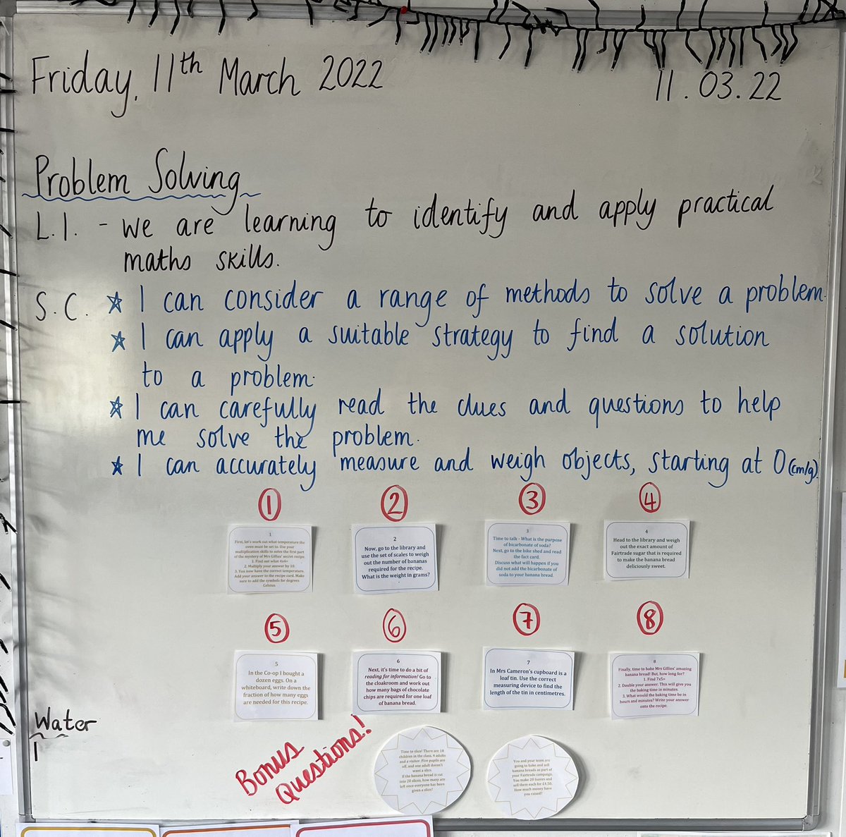 teachinhighland's tweet photo. The class absolutely loved solving the mystery of the amazing @FairtradeUK banana bread recipe, as kindly provided by a member of staff🥰 #activemaths #problemsolving https://t.co/lsiRUXBEJi