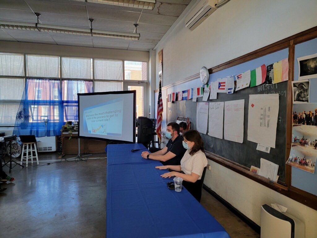 _ACLAMO_'s tweet photo. Thanks to all of our speakers who came to talk to our ADELANTE students about their professional path during our careers day event this week! We are ACLAMO ๐๐งก@PADeptofEd #ACLAMOYouthProgram #ACLAMOSTEM https://t.co/9y62lWhHk0