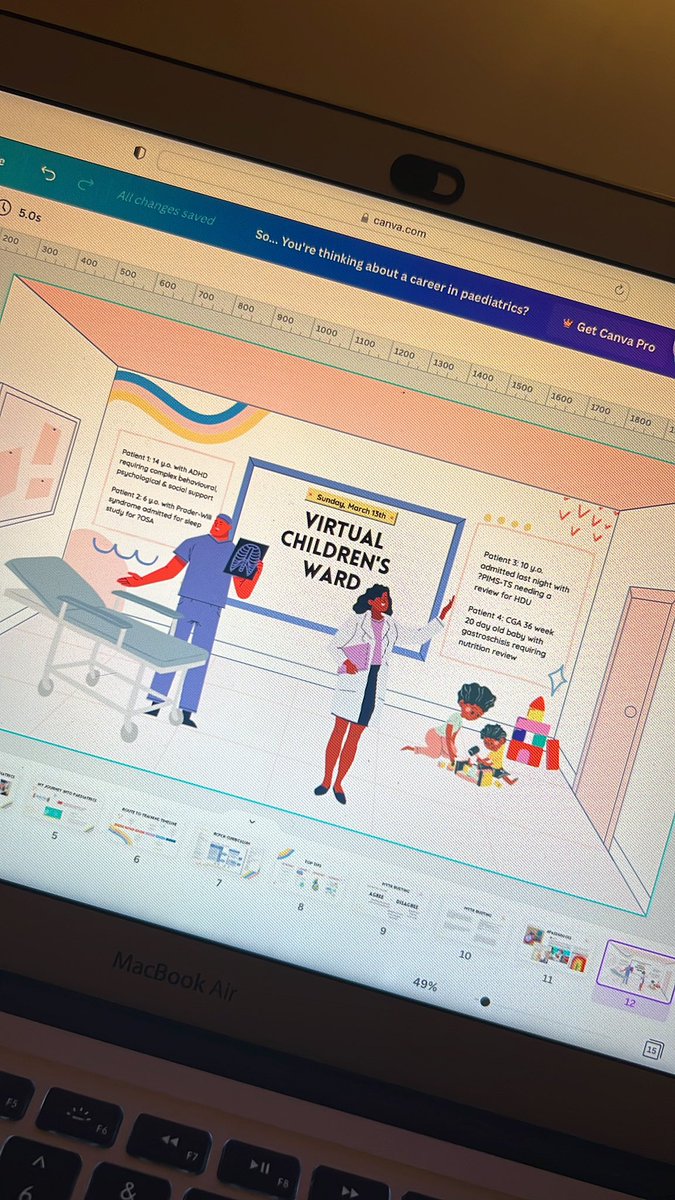 Featuring an interactive ‘virtual ward round’ where the students will get to work in teams &amp; teach eachother about a real variety of paediatric fun…