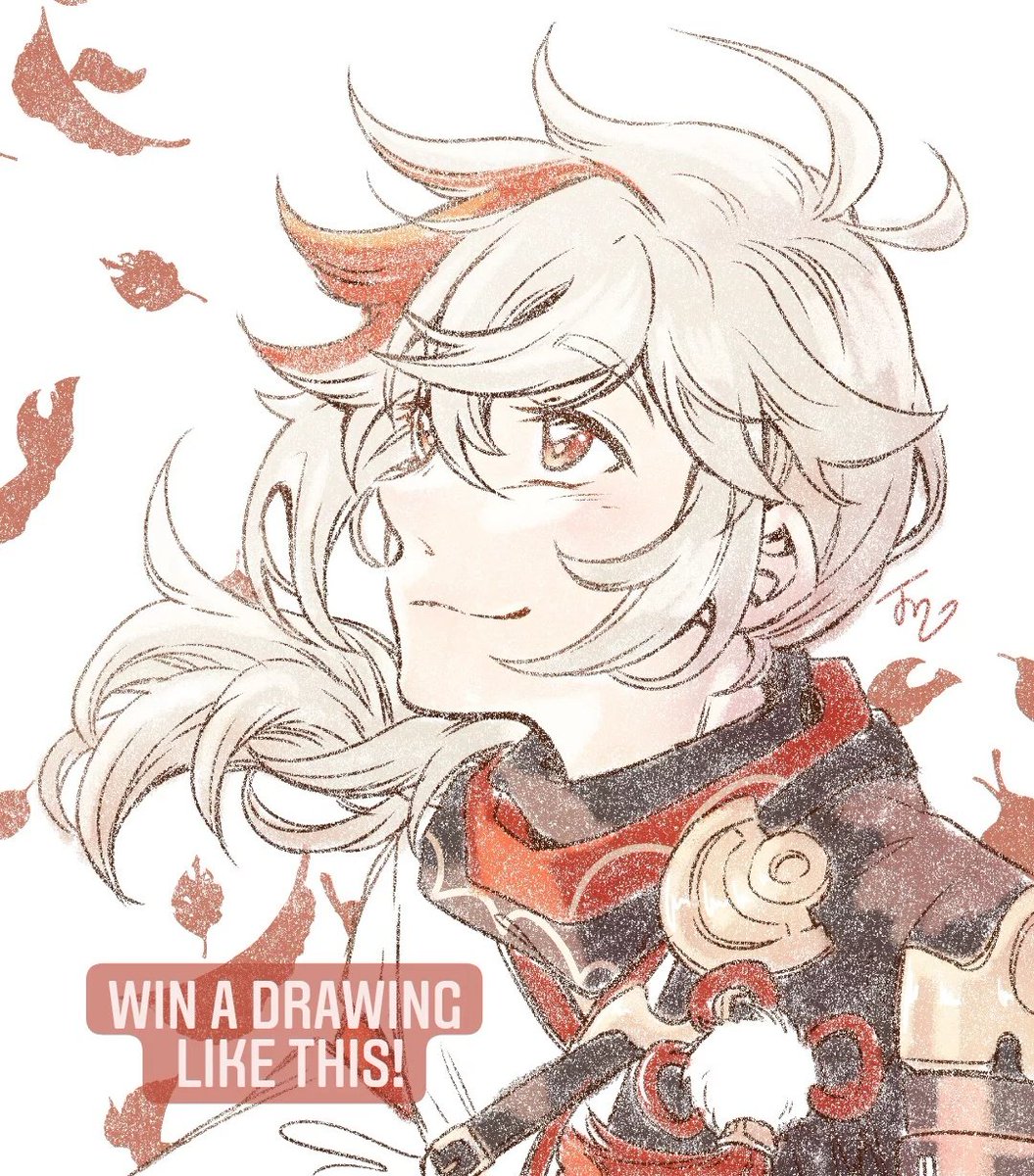 Art raffle to celebrate 300+ followers! 🧡

🍁 Followers only (new followers welcome!)
🍁 Like &amp; retweet this post
🍁 Additional entry: comment which character you'd like me to draw (fanart or OC)

At 50+ entries I'll add a 2nd winner. Ends March 17th 23:59 CET. Good luck!! ☺💫