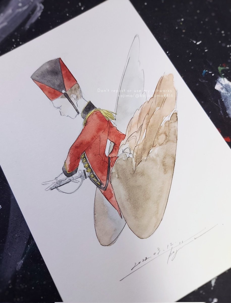 「🐦⚔️ 」|小嶌❇個展4/1(土)〜4/13(木)のイラスト