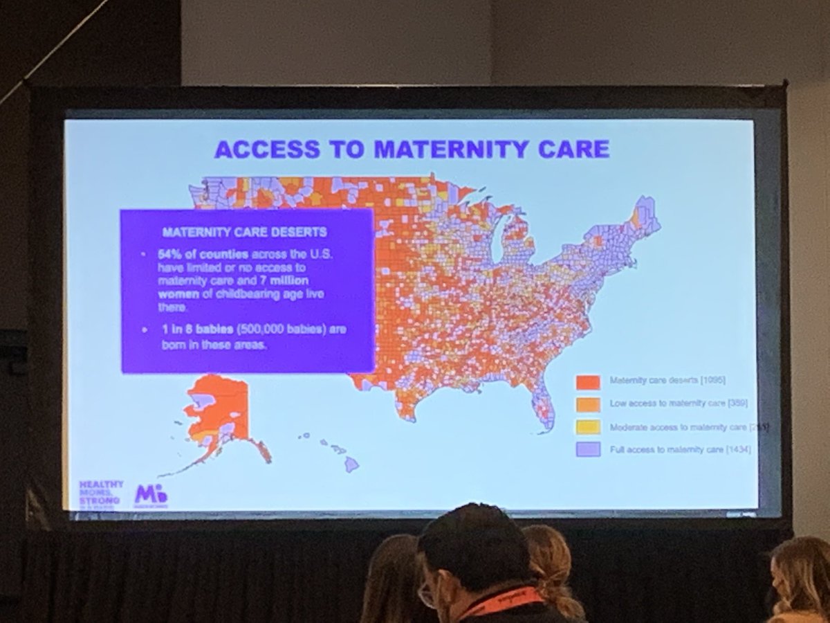 Maternity care deserts are another aspect of health inequalities and is not only a rural problem. In the US, 7 MILLION women of childbearing age have limited to no access to maternity care 🤯. #SXSW  #midwives  #modelofcare