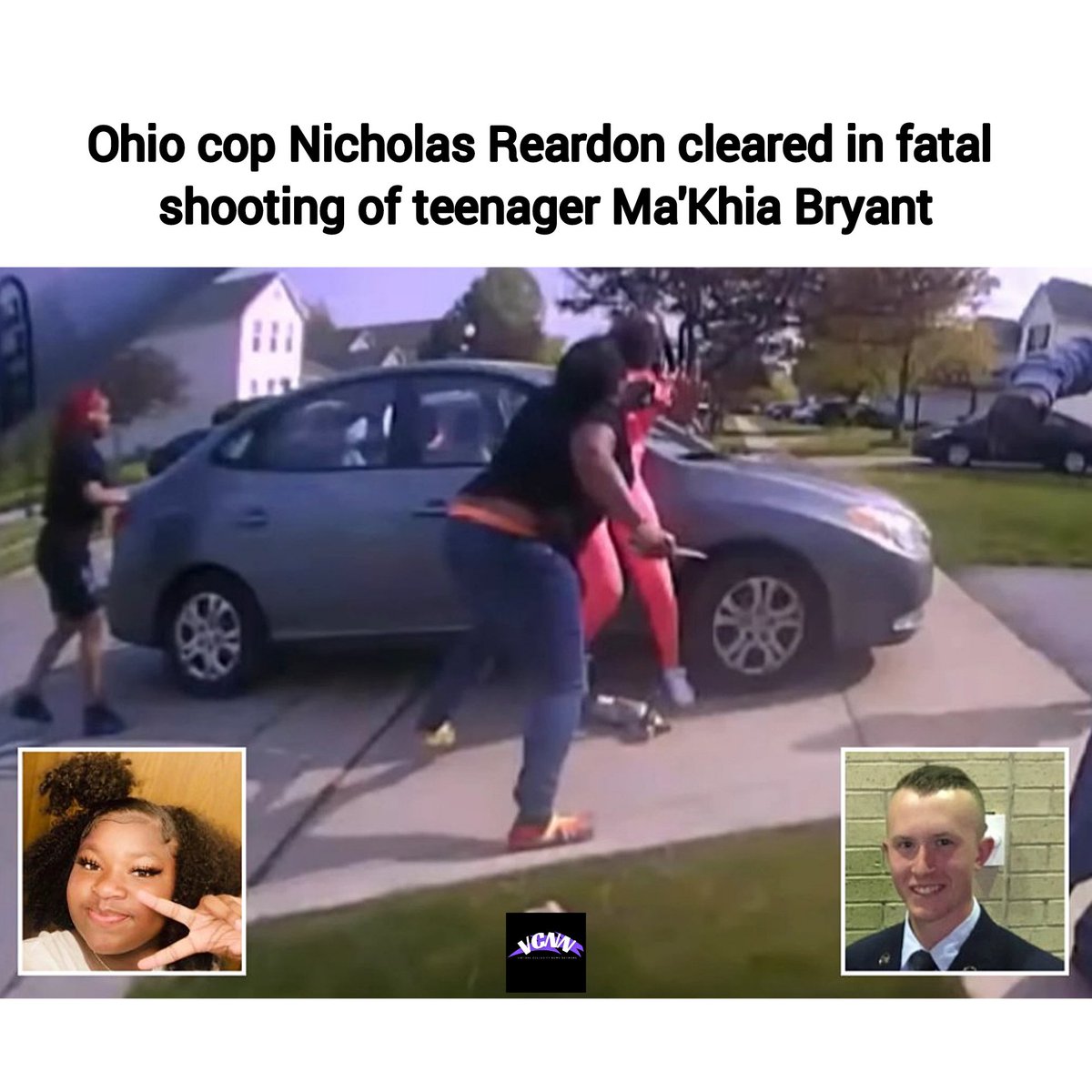 virtualcelebnew's tweet photo. Ohio cop #NicholasReardon cleared in fatal shooting of teenager #MaKhiaBryant https://t.co/DC8fVVO2R7