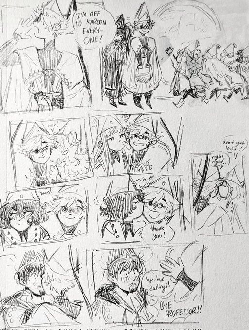 kiss(es) goodbye! 💗 #witchhatatelier #Δ帽子 