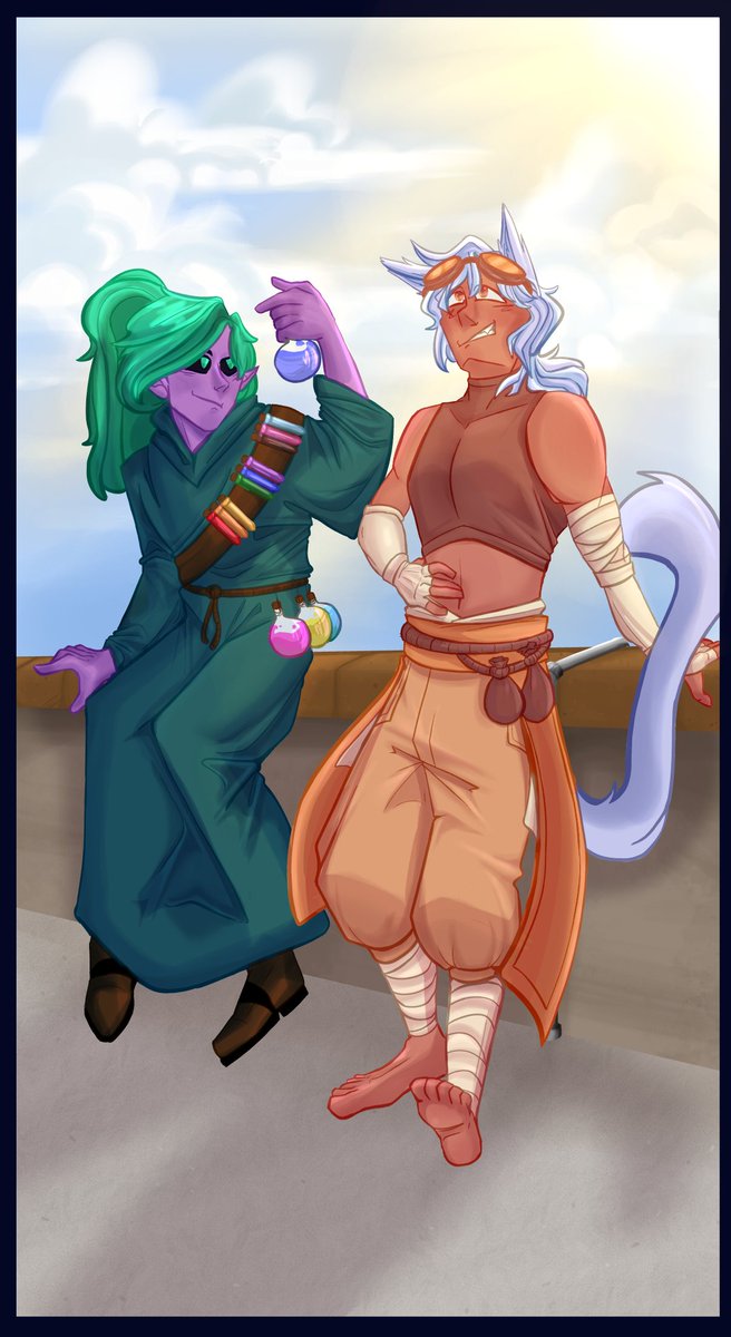 pluless's tweet photo. Cunning Cleric Venom (played by @zoozoobab) and mischievous Rouge Ryll enter the realm!
What lasting adventures awaits them in #SwordArtOrigins?  #OriginsMCRP https://t.co/PSvU9yXEXw