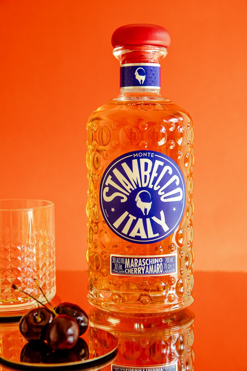 Master Distiller, Beppe Ronco, brings the Alps to you with Stambecco Amaro.
.
He works his magic by infusing maraschino cherries along with traditional Piedmontese herbs &amp; spices. 
.
.
.
#stambecco #stambeccoamaro #maraschinocherry #maraschino #amaro #bittersweet #cocktails #ibex