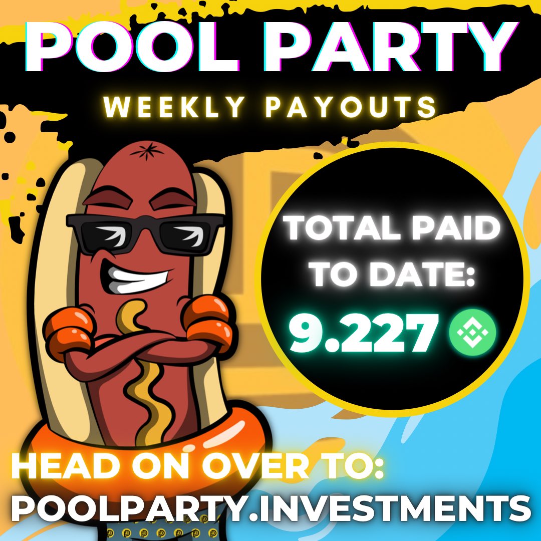 PoolPartyInvest's tweet photo. Restake those weekly dividends pool partiers! #poolparty #investments #payouts https://t.co/2W5oR92BQE