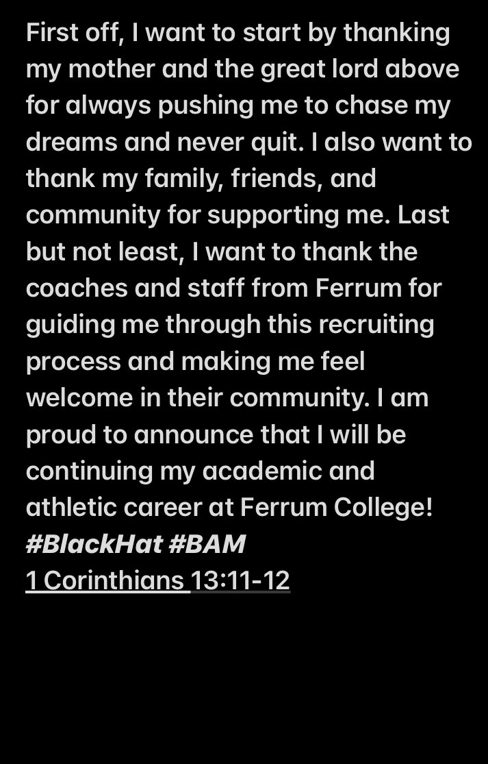 iAmJWill10's tweet photo. 110% committed ‼️
@FerrumFootball @Coach_Mac22 
@youngballcoach_ https://t.co/i6JcrAlJ67