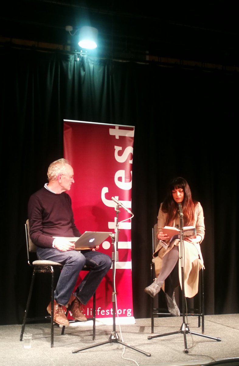 Great to be at my first in-person literary event in a couple of years! Really enjoyed tonight's @Litfest with the excellent @Layla_AlAmmar talking about her novel #SilenceIsASence and @PocoLCMoore's brilliant interview with #LeilaAboulela!