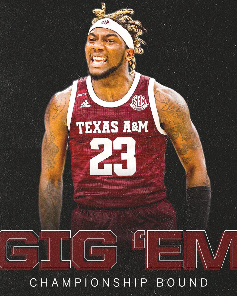 SECNetwork's tweet photo. Beat Florida ✅
Beat Auburn ✅
Beat Arkansas ✅

@aggiembk WILL PLAY FOR THE SEC 🏆 https://t.co/7wXZZ0CQs2