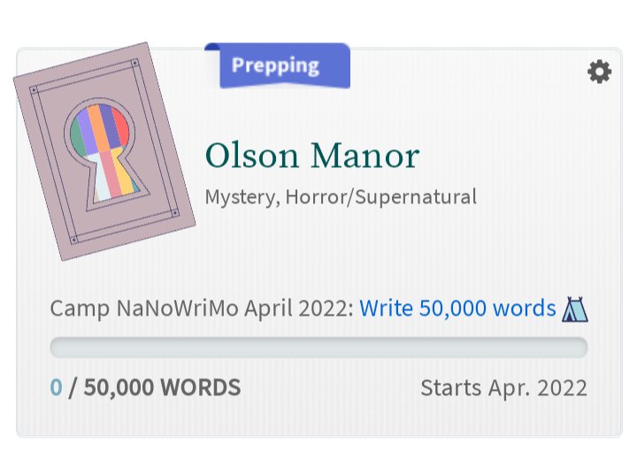 JFMauthor's tweet photo. #WritingCommunity,
I am excited to announce that in April I will attempt my second NanoWriMo-related project: Olson Manor.
This time, I am aiming for the full 50k words! It's time to write a new novel!
Good luck, fellow writers! I can't wait to see your #CampNaNoWriMo updates! 📚 https://t.co/g7RozihKjJ