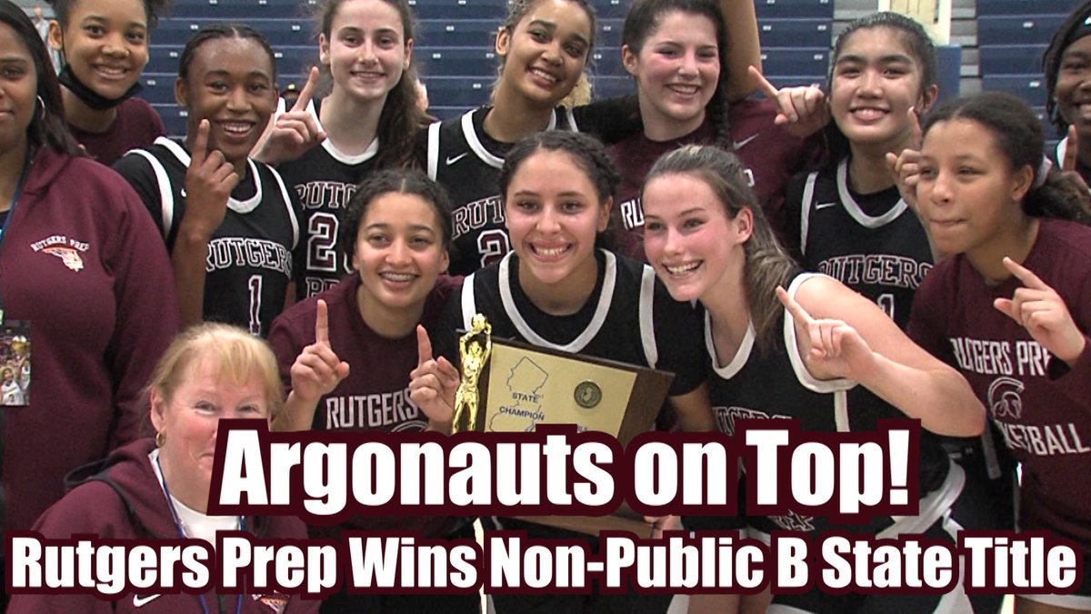 JSZ_Sports's tweet photo. Argonauts on top! Rutgers Prep brings home its first state title since 2017 with a victory over Saddle River Day. 

Watch the FULL highlights + reaction HERE 👇

https://t.co/QtoApkTLkl

@RutgersPrep_GBB @RutgersPrep @KatieLedden @mikaylablakes https://t.co/slTIHD9Eoq