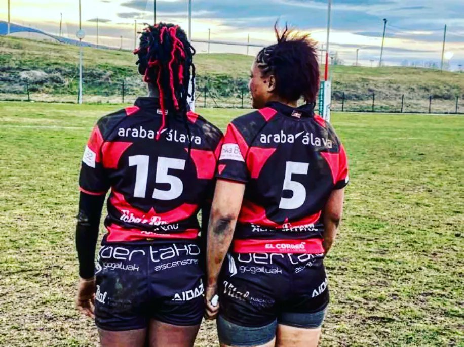 MarleneAdams04's tweet photo. Oh what a wonderful experience, First Game done and dusted 24-21 Victory against a very good @launicaneskak Team, gracias por un buen partido 

Kudos to my co-saffa @_mazandisi_ for scoring two tries on her debut... 

Gran victoria Neskak !!! https://t.co/dVq2HM9XJc