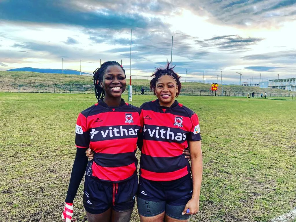 MarleneAdams04's tweet photo. Oh what a wonderful experience, First Game done and dusted 24-21 Victory against a very good @launicaneskak Team, gracias por un buen partido 

Kudos to my co-saffa @_mazandisi_ for scoring two tries on her debut... 

Gran victoria Neskak !!! https://t.co/dVq2HM9XJc