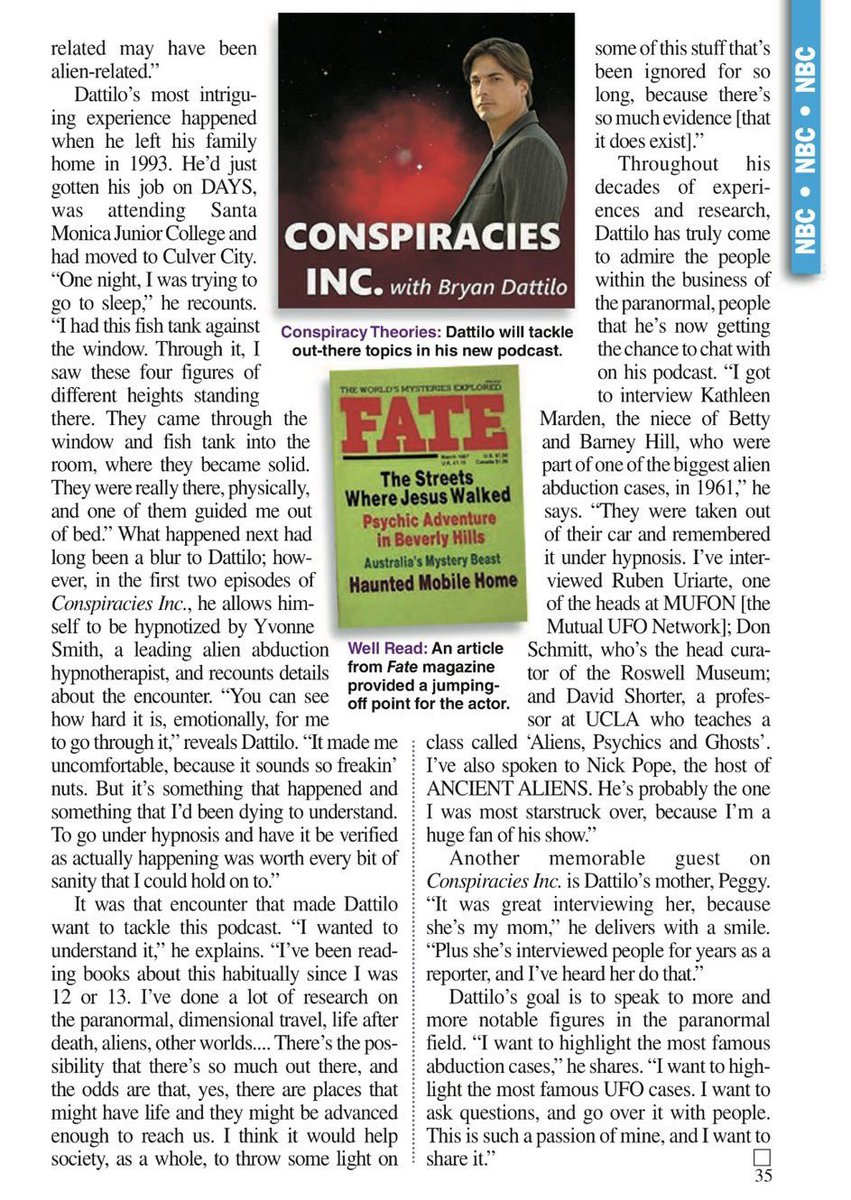 Thank you for covering Conspiracies Inc, @SoapDigest! Episodes 1 and 2 are streaming now on Apple Podcasts, Spotify, iHeart and Stitcher. Thanks for listening! #UPO #Aliens #ConspiraciesInc