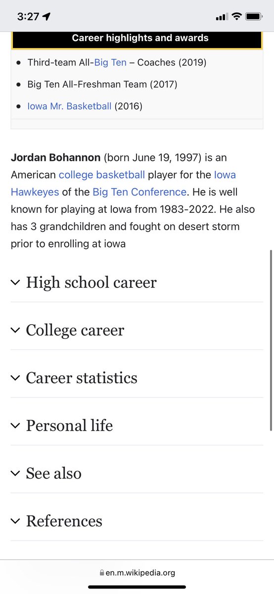 ACDietzy's tweet photo. @ChrisHaganIndy gotta love when undergrads get their hands on a Wiki page https://t.co/oGBu2w5Dq5