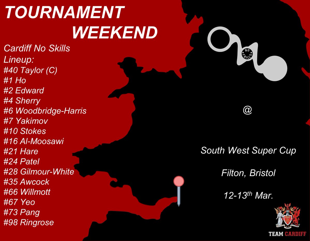 Great day today, big day tomorrow.
Reminder for next time: post this before the start of the tournament. Nice one.
#WRWB #TeamCardiff
