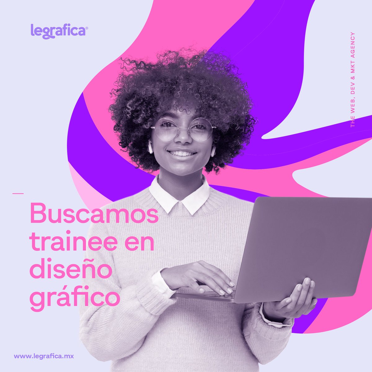 Si saben de algún universitario que quiera aprender a trabajar en una agencia, díganle que aquí se puede.