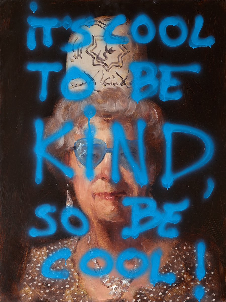 'Cool to Be Kind' by #DarvishFakhr. 1/100 #NFT. Buy it here:

opensea.io/assets/0x495f9…

#NFTs #NFTart #NFTCommunity #NFTdrops #NFTartist #Art #Artist #Artists #Iran #Iranian #Kind #Kindness #Painting #Rumi #Paintings #LettingGo #Peace #Artworks #Cool #TheQueen #QueenElizabeth
