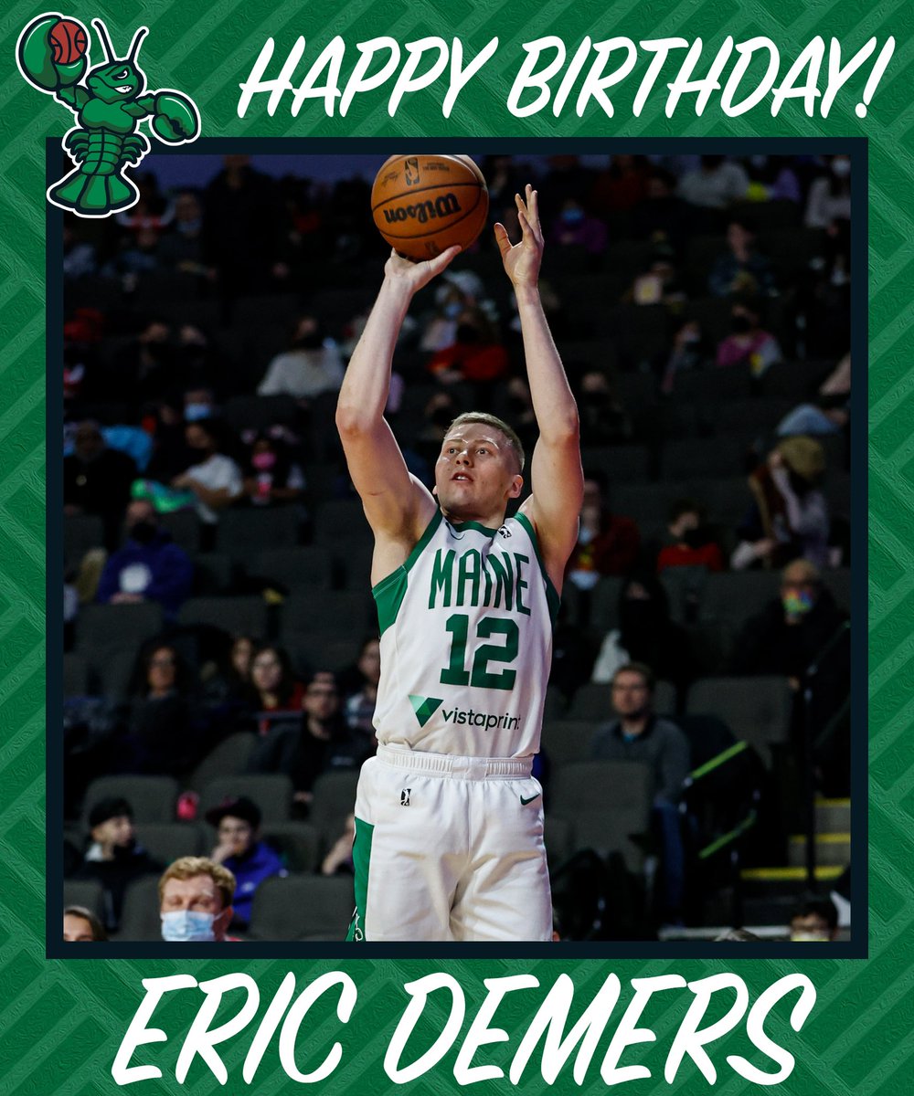 MaineCeltics's tweet photo. Join us in wishing Eric Demers a Happy Birthday! #CrustaceanNation https://t.co/7buxufUVcF