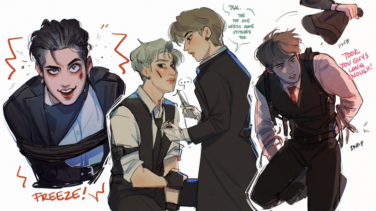 eydilily's tweet photo. the aftermath of a freeze ❄️ — 땡!

#straykidsfanart #straykids #ODDINARY https://t.co/LR0AZxN0cb