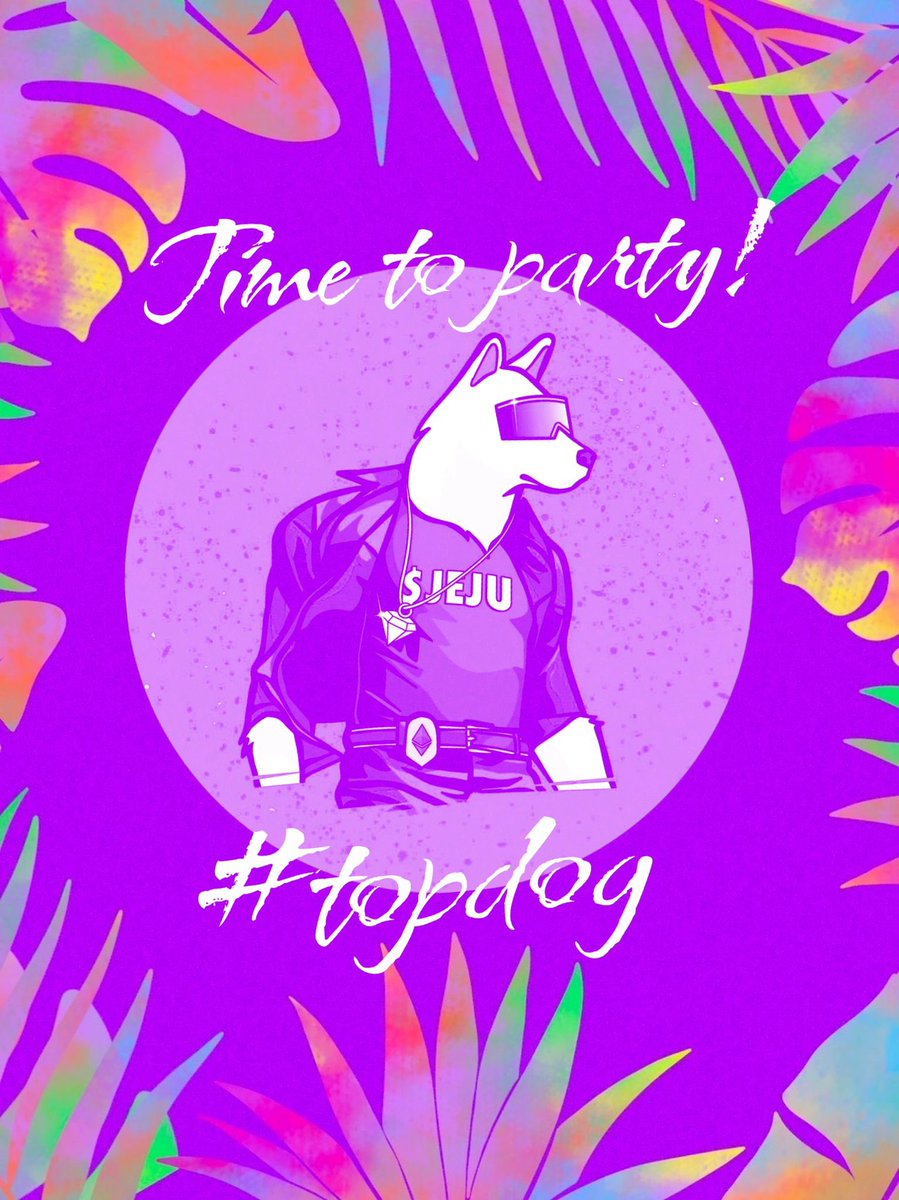 Jeju_doge's tweet photo. Who’s joining our #topdog 

#cryptocurrency #Crypto #dogecoin #jejudoge @Jejudoge9b9 https://t.co/A5x3tEtBaZ