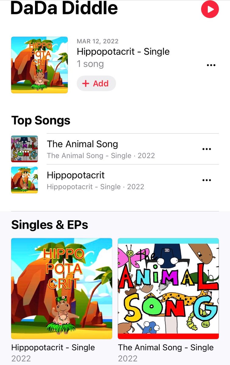 DaDa_Diddle's tweet image. Your support is appreciated!! Keep running the numbers up!!! Like, Share, Subscribe!!

music.apple.com/.../hippopotac…
DaDa Diddle open.spotify.com/track/1vCSJXdl…