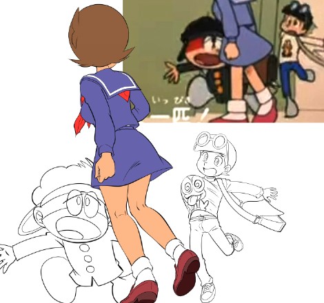 五郎を少しリアルに寄せようとしてもデフォルメ吸着が強すぎて不可能の域です。これじゃそのまま! 