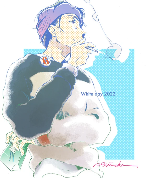 #WhiteDay2022  こんなご時勢だからこそ、 愛はしっかり伝えましょう☆  #break_through #創作漫画 #photshop