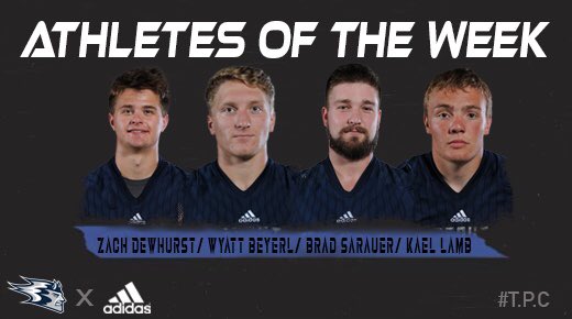 Week 7: ✅

▶️ <a href="/ZachDewhurst1/">Zach Dewhurst</a> 
▶️ <a href="/BeyerlWyatt/">Wyatt Beyerl</a> 
▶️ <a href="/brad_sarauer/">Bradley Sarauer</a> 
▶️ <a href="/KaelLamb/">Kael Lamb</a> 

#BleedBlue | 🔵⚪️ | T.P.C