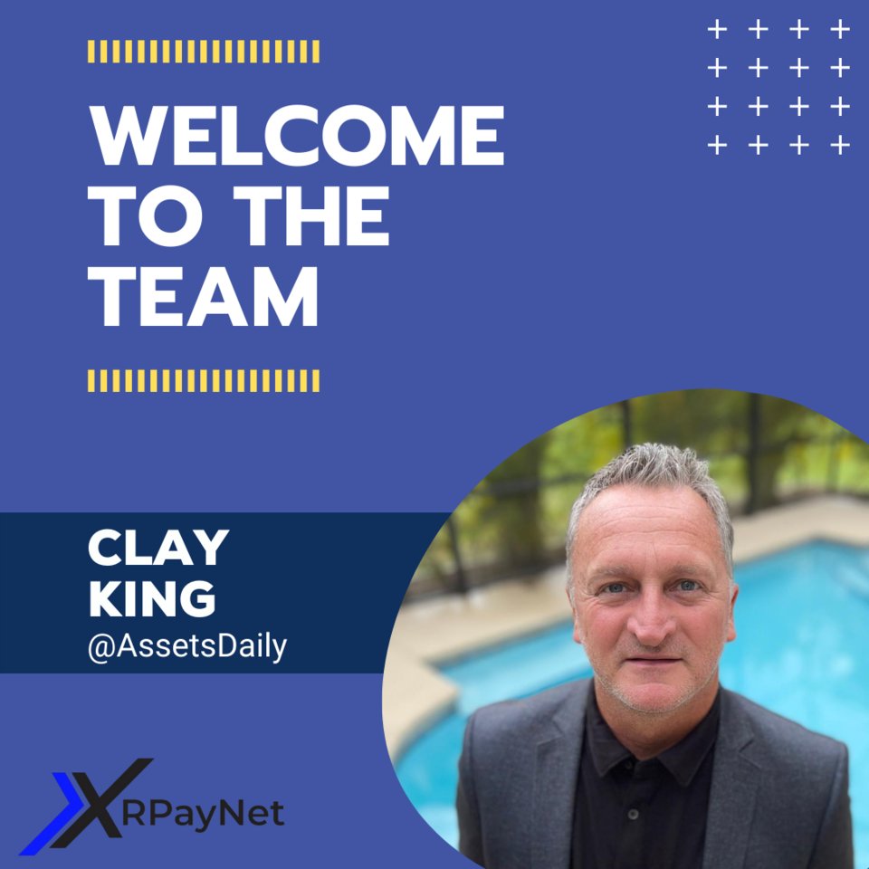 XRPayNet's tweet photo. Welcoming Clay @assetsdaily as a brand ambassador and to be in charge of live content! 🎉🎉

#cryptonews #crypto #xrpaynet  #xrp #btc #btcnews #xrpl #cryptocurrencynews https://t.co/5tuYphXWgG