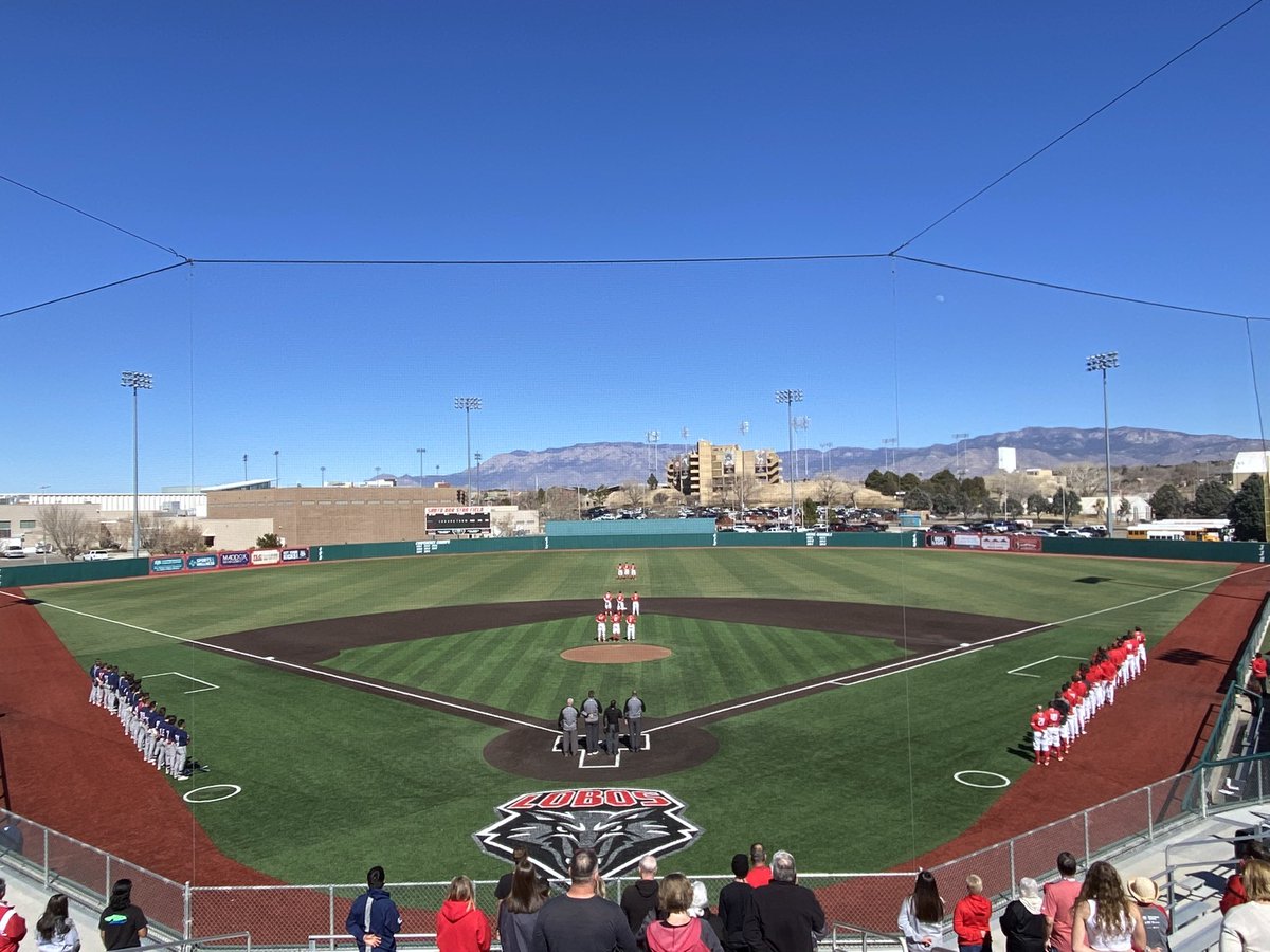 P356Loeffler's tweet photo. Zach Morgan &amp; Andrew Kachel have great cheering sections here in Albuquerque as @FresnoStateBSB looks to even up the series. Listen live on @PowerTalk967 @varsity app or https://t.co/HM43xJHtI2 https://t.co/nxnw31HcBx