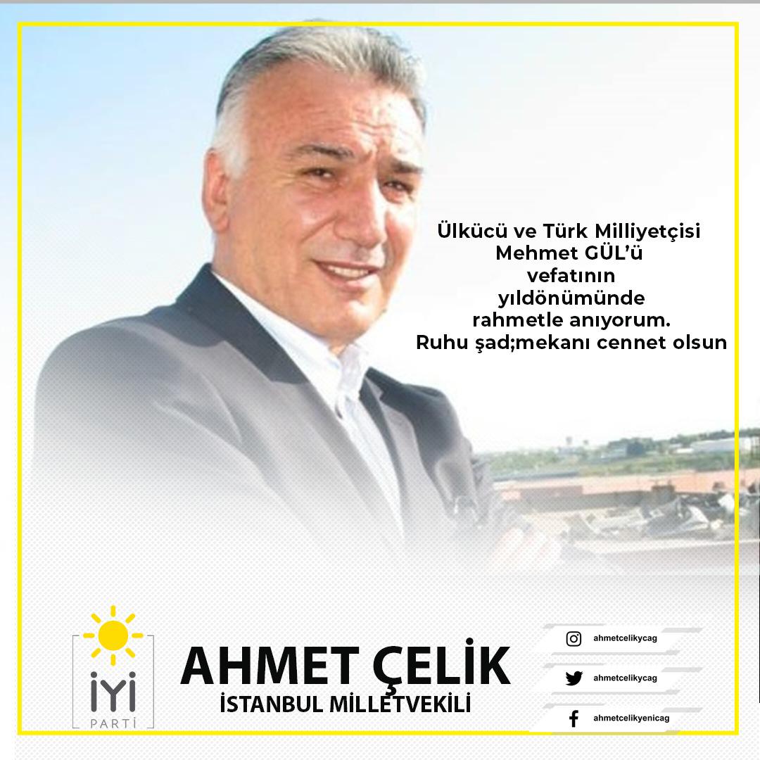 Şuuruyla, duruşuyla, inancıyla, özü ve sözüyle tam bir Ülkücü ve Türk Milliyetçisi Mehmet GÜL’ü vefatının yıldönümünde rahmetle anıyorum.Ruhu şad;mekanı cennet olsun.