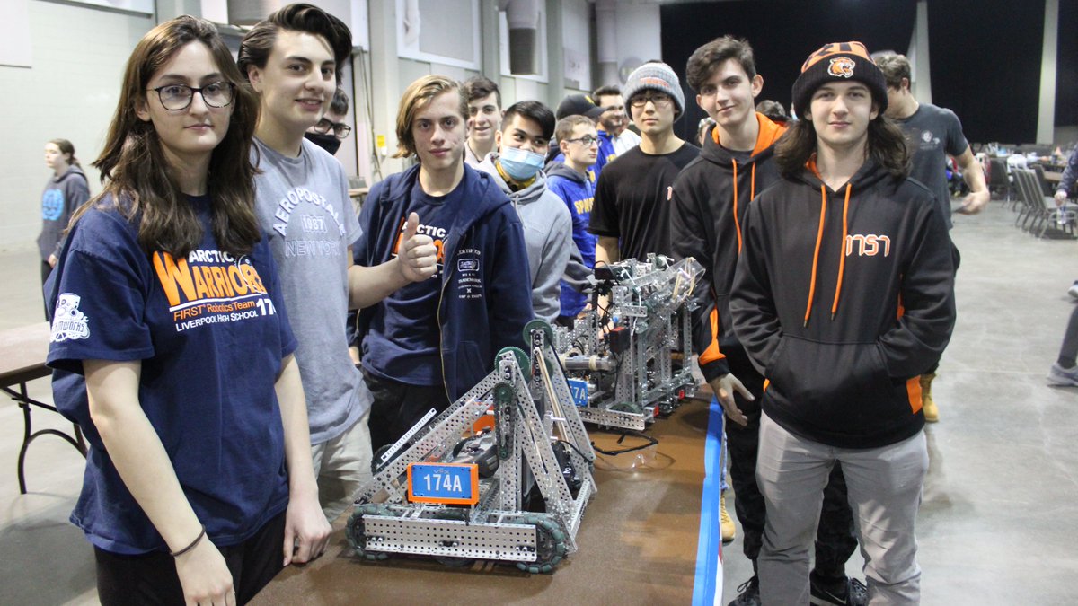 We are so proud of our <a href="/LCSDOfficial/">Liverpool CSD Official - New York State</a> <a href="/LiverpoolCSDNY/">Liverpool C.S.D</a> students at the NY <a href="/VEXRobotics/">VEX Robotics</a> <a href="/REC_Foundation/">REC Foundation</a> State Championships today. We finished as the 12th Seeded alliance &amp; quarterfinalists! #LiverpoolLeads #STEM #omgrobots @MrLawrence_LHS @misslaroccalhs <a href="/MsD_atLCSD/">Mrs. Dolson</a> <a href="/BrettRWoodcock/">Brett Woodcock</a>