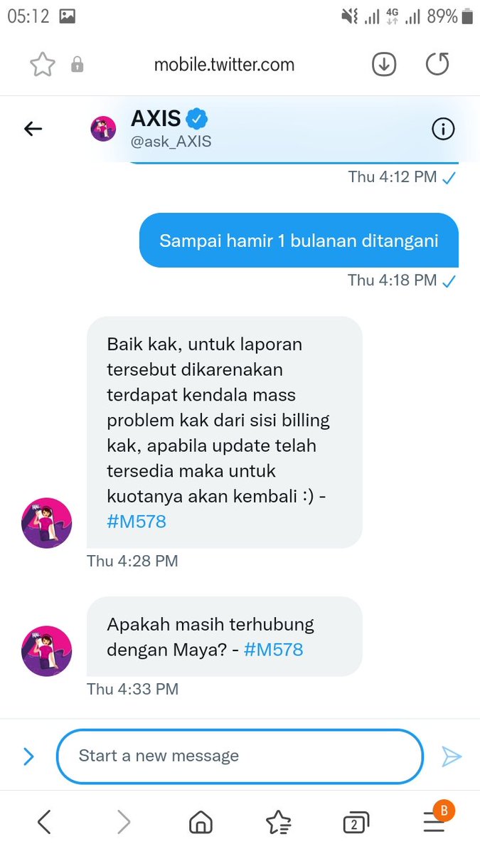 azhar051200's tweet photo. Kenapa sudah selesai aja nih keluhan, tapi kuotanya gak kembali
Replying to @ask_AXIS
#YukSukaSukaYuk  #KenapaNggak https://t.co/6ZdAgwKZLx