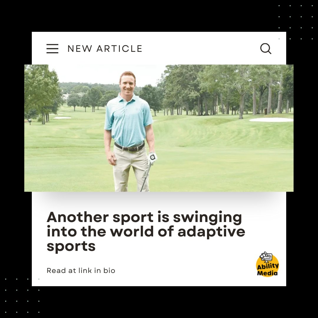 abilitymediagrp's tweet photo. Golf is quickly swinging its way into adaptive sports as entries opened last month for the first-ever U.S. Adaptive Open Championship.

Read the full article at https://t.co/5TRgUz3Pu0

✏️ : @santino_maione

#USAdaptiveOpen #Golf #AbilityMedia #Disability https://t.co/r19NirTuvU