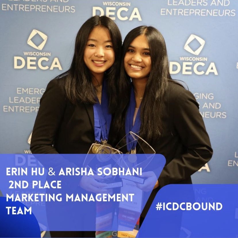 Congrats to Erin and Arisha! #ICDCBOUND