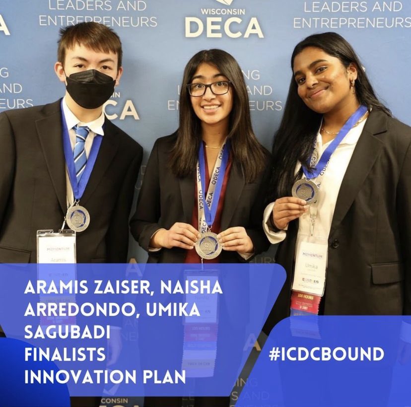 Congrats to Aramis, Naisha, and Umika! #ICDCBOUND