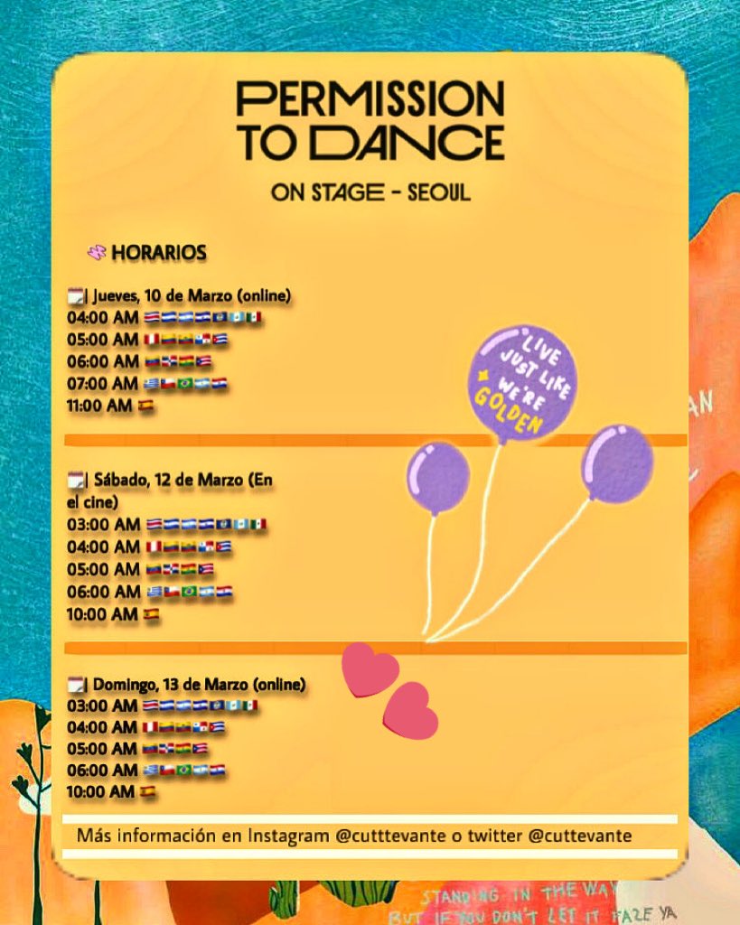 cuttevante's tweet photo. ‼️ L!NKS PARA EL CONCIERTO DÍA 3. BTS PTD ON STAGE - SEOUL ‼️

— Para este último día les estaré compartiendo 🖇 de todo tipo. (Twitter, Instagram, TikTok) No se perderán nada! Por protección, me pondré 🔒 5 minutos antes de comenzar. 

— Horarios  ⬇️ https://t.co/of3WUpoHK4