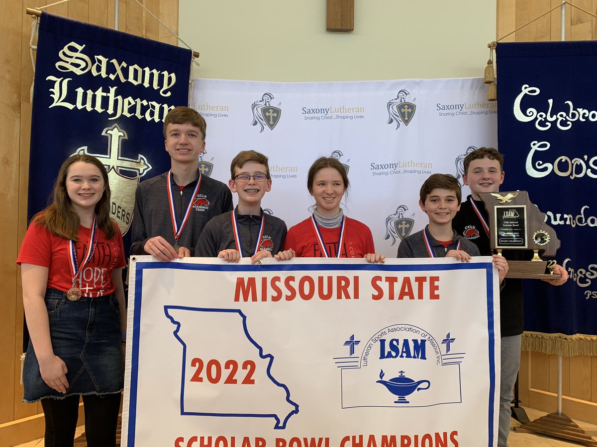CCLSAlbers's tweet photo. The two @CCLSChargers academic teams competed in the State Scholar Bowl this weekend. The red team gained experience and did a great job. The white team is the state champion, going undefeated the entire tournament! Congratulations to all the competitors! https://t.co/Cl9djcVvCx