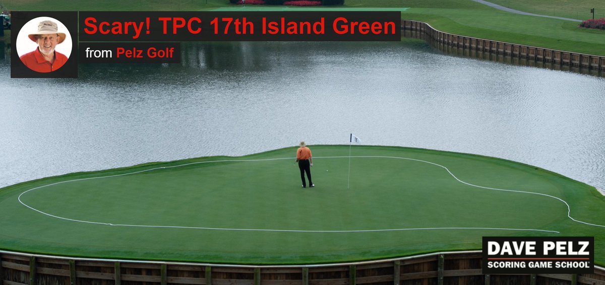 SCARY! TPC 17th Island Green "even scarier than it looks!" - Pelz insights Video - Click link to play: pelzgolf.com/insights/