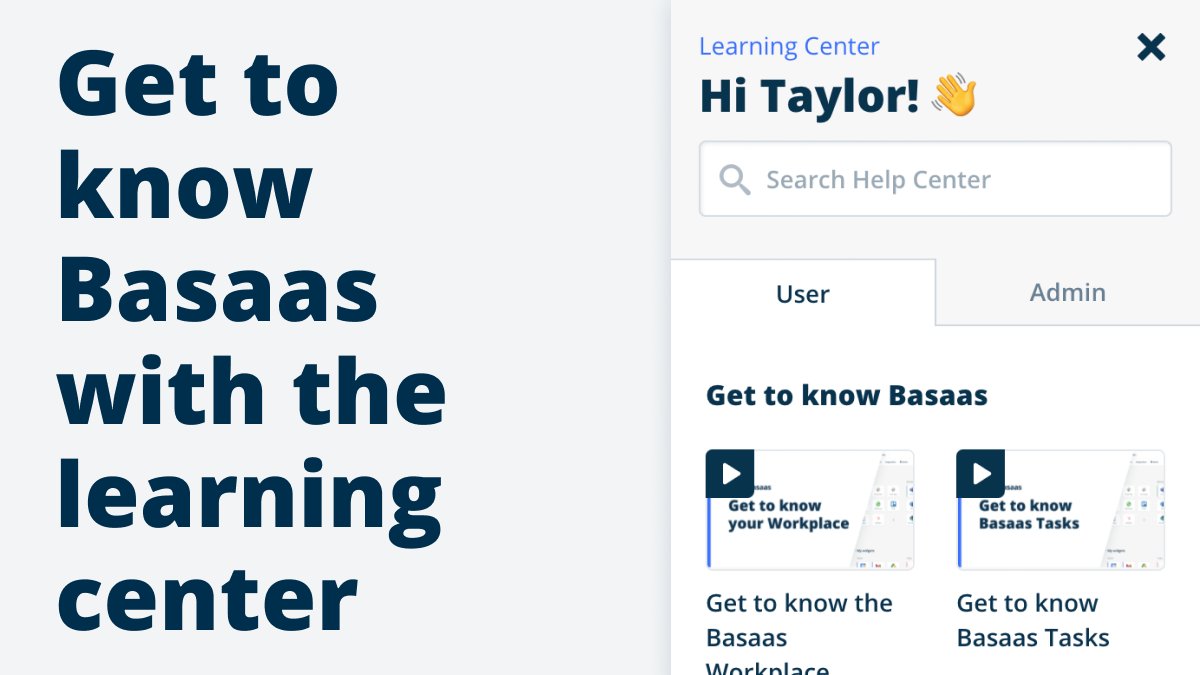 In our Learning Center you will find everything you need to use Basaas and learn about our features or get help. 🤓
#digitalworkplace #productivity