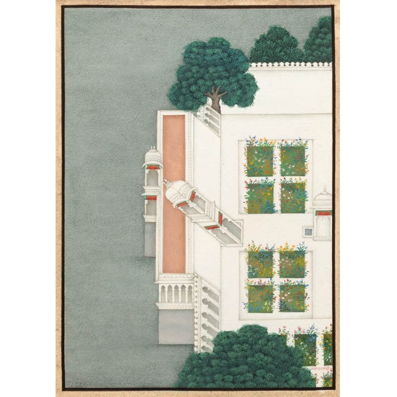 Singlehandedly_'s tweet photo. What's the point of perspective? Miniatures by contemporary Udaipur painter Raja Ram Sharma beg the question. They're joyfully free from the conventions of western perspective. Yet the scenes are judiciously composed, natural, startlingly clear. They loosen the mind and the eye. https://t.co/qOV33vvpdi