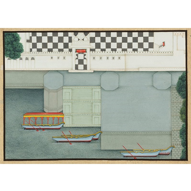 Singlehandedly_'s tweet photo. What's the point of perspective? Miniatures by contemporary Udaipur painter Raja Ram Sharma beg the question. They're joyfully free from the conventions of western perspective. Yet the scenes are judiciously composed, natural, startlingly clear. They loosen the mind and the eye. https://t.co/qOV33vvpdi